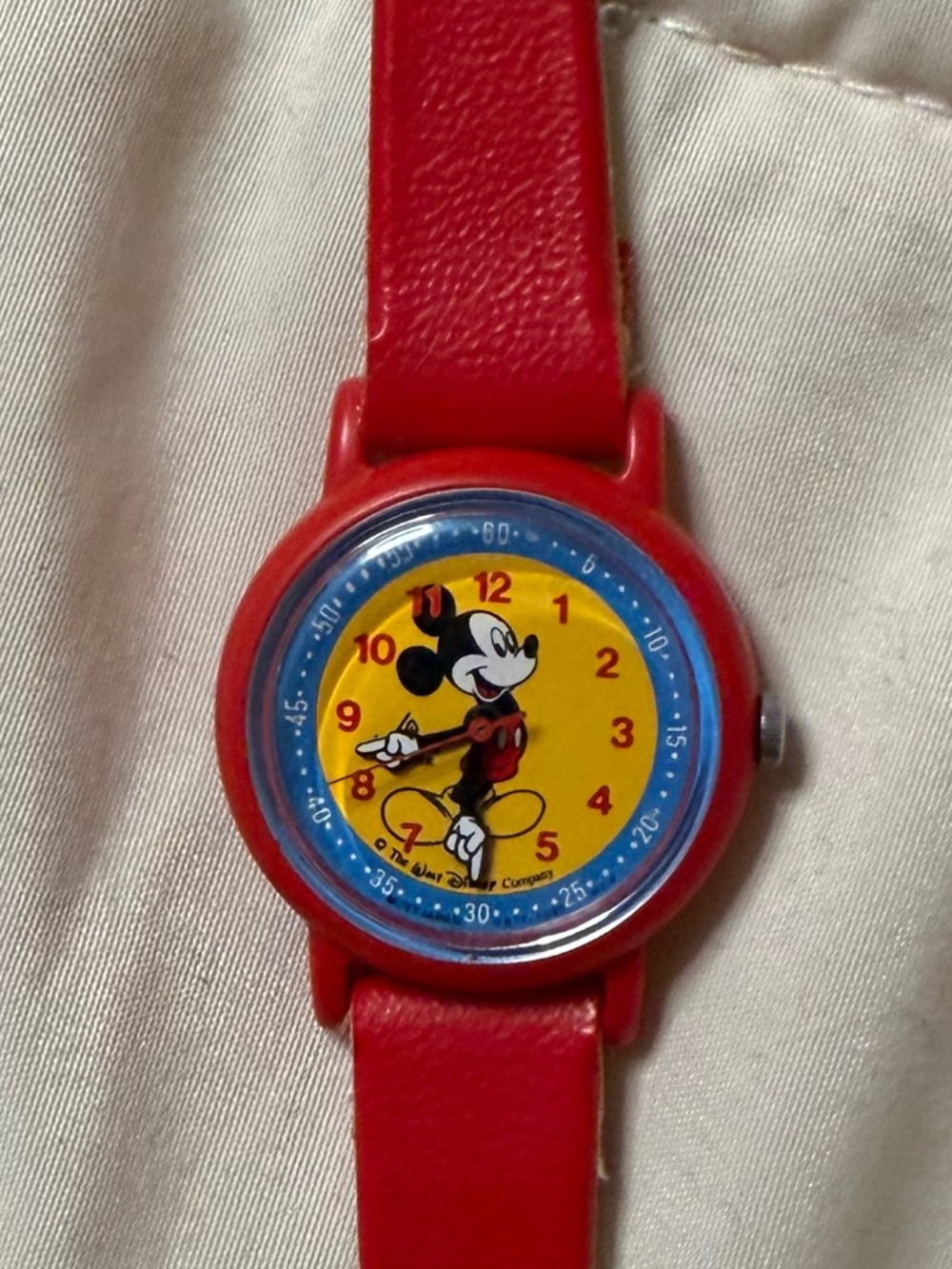 Red vintage watch